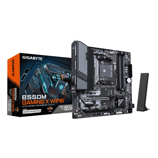 GIGABYTE B550M GAMING X WIFI6 emolevy AMD B550 AM4 micro ATX-korttipaikka
