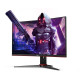 Näyttö AOC C24G2AE/BK, 24" FullHD, IPS, 1ms, 165Hz, 250 cd/m², musta/punainen