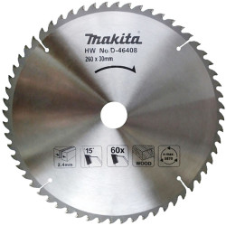 MAKITA KIERTOSAHANTERÄ 260x30x 60z