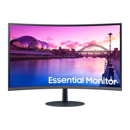 Samsung Kaareva näyttö LS27C390EAUXEN 27", VA, FHD, 1920 x 1080, 16:9, 4 ms, 250 cd/m², musta, 75 Hz, HDMI-porttien määrä 2
