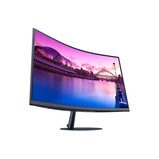 Samsung Kaareva näyttö LS27C390EAUXEN 27", VA, FHD, 1920 x 1080, 16:9, 4 ms, 250 cd/m², musta, 75 Hz, HDMI-porttien määrä 2