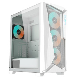 GIGABYTE C301 GLASS WHITE Midi Tower PC-kotelo Valkoinen