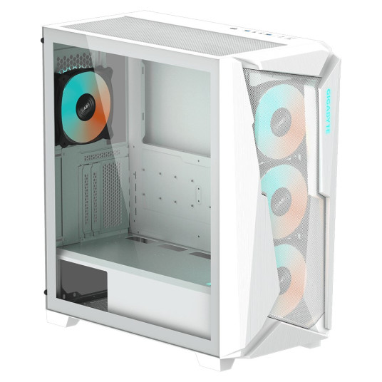 GIGABYTE C301 GLASS WHITE Midi Tower PC-kotelo Valkoinen