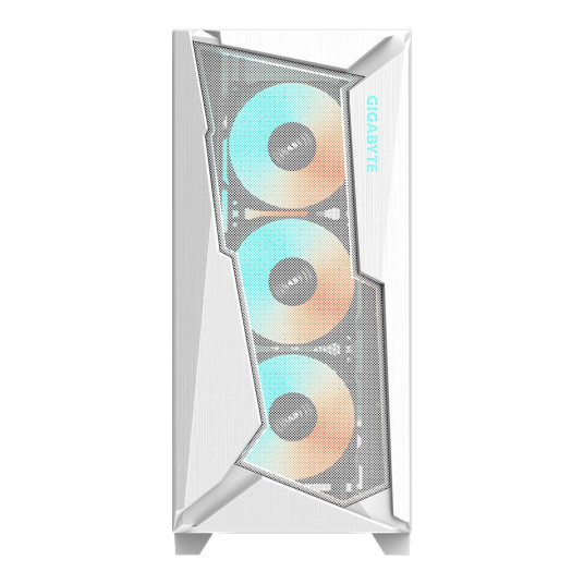 GIGABYTE C301 GLASS WHITE Midi Tower PC-kotelo Valkoinen