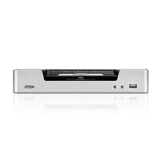 ATEN CS1642A KVM-kytkin telineasennus Musta, hopea