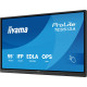 iiyama TE6513A-B1AG Signature Display Interaktiivinen litteä näyttö 163,8 cm (64,5") Wi-Fi 450 cd/m² 4K Ultra HD Musta Kosketusnäyttö Integroitu prosessori Android 18/7