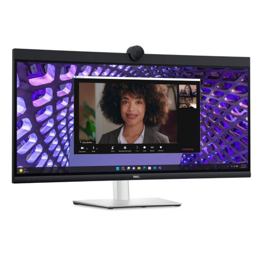 LCD-näyttö|DELL|P3424WEB|34"|Kaareva/21 : 9|Paneeli IPS|3440x1440|21:9|60Hz|5 ms|Kaiuttimet|Kamera 4MP|Kääntyvä|Korkeussäädettävä|Kallistus|210-BFOB