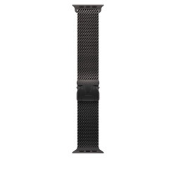 Rannekoru Apple Watch 49mm Black Titanium Milanese Loop - Medium
