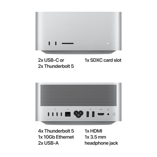 Kiinteä tietokone Mac Studio Apple M3 Ultra 28C CPU, 60C GPU/96GB/1TB SSD MU973ZE/A