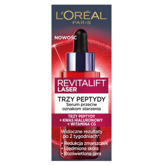 L'OREAL_Revitalift Laser Tri-Peptides Anti-ageing seerumi tri-peptidit + hyaluronihappo + CG-vitamiini 30ml