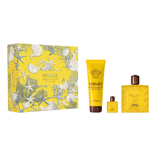 SET VERSACE Eros Energy EDP spray 100ml + suihkugeeli 150ml + EDP 5ml