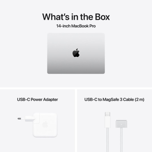 Kannettava Apple MacBook Pro 14" Apple M4 Pro 14C CPU, 20C GPU/24GB/1TB SSD/Silver/INT MX2F3ZE/A