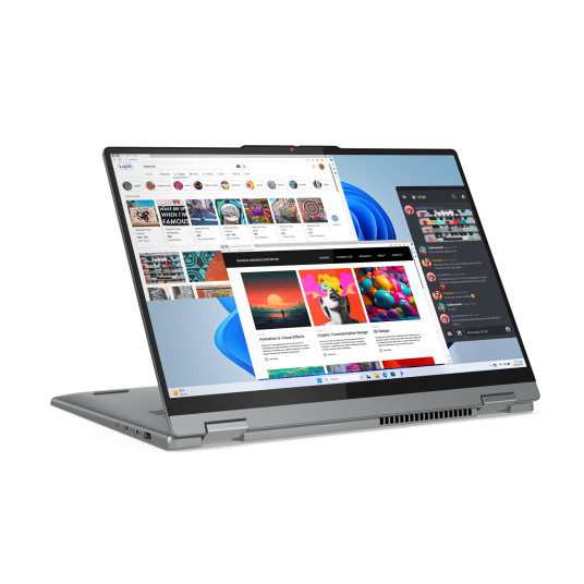 Kannettava tietokone Lenovo IdeaPad 5 2-in-1 16IRU9, 16 WUXGA, Intel Core 7, RAM 16GB, 512GB SSD, Intel Graphics, Windows 11 Home, Luna Grey 83DU003SGE