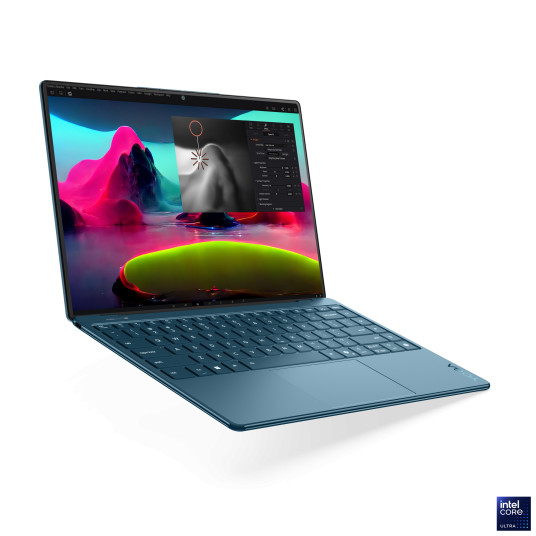 Kannettava tietokone Lenovo Yoga Slim 9 14ILL10, AI Copilot+ PC, 14 WQUXGA, Intel Core Ultra 7, RAM 32GB, 1TB SSD, Intel Arc Graphics, Windows 11 Home, Tidal Teal 83CX000WGE