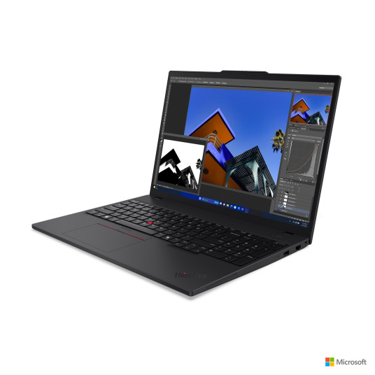 Kannettava tietokone Lenovo ThinkPad T16 Gen 3, AI PC, 16 WUXGA, Intel Core Ultra 7, RAM 32GB, 1TB SSD, Intel Graphics, Windows 11 Pro, Black 21MN00BGGE