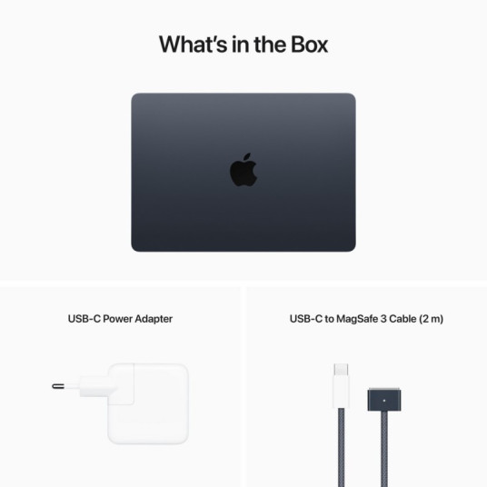 Kannettava tietokone MacBook Air 13” Apple M2 8C CPU, 8C GPU/16GB/256GB SSD/Midnight/INT MC7X4ZE/A