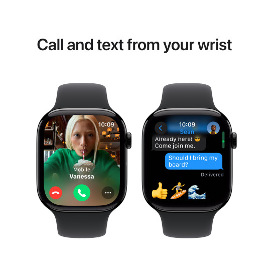 Älykello Apple Watch Series 10 GPS 46mm Jet Black Aluminium Case with Black Sport Band - S/M MWWP3ET/A
