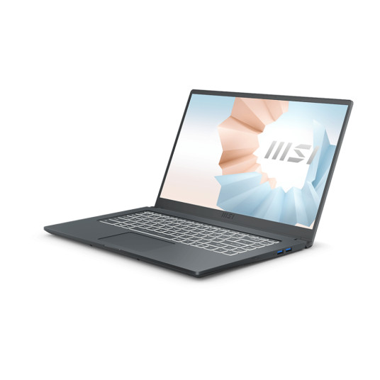 MSI Modern 15 A11M 15.6"| Intel Core i5-1155G7 (4C/8T, 2.5-4.5GHz, 8 MB)| 8 GB DDDR4| 512 GB SSD| 15.6" FHD (1920x1080), IPS-taso| 802.11 ax Wi-Fi 6 + Bluetooth v5.1||||Windows 11 Pro|Updated/Update