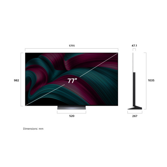 Televisio LG OLED77C51LA OLED 77" Smart