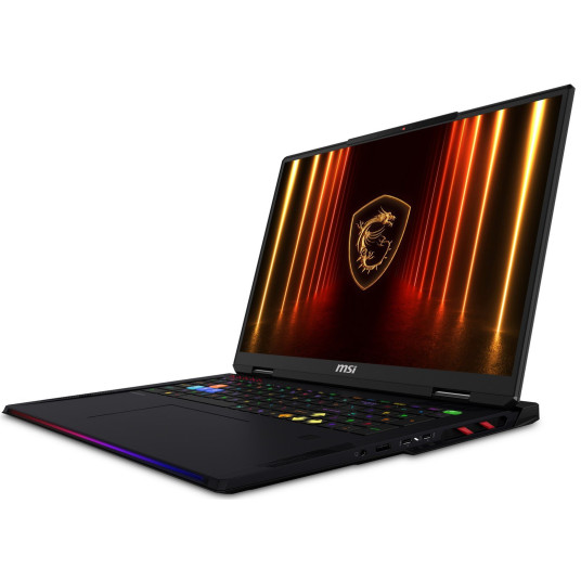 Kannettava tietokone MSI Raider 18 HX AI A2XWIG, 18 4K, Intel Core Ultra 9, RAM 64GB, 4TB SSD, NVIDIA GeForce RTX 5080, Windows 11 Home, Black RDR18HXAIA2XWIG-230NL