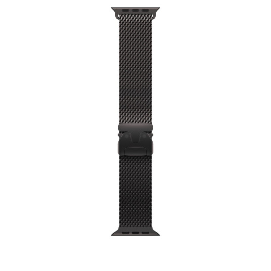 Apple Watch 49 mm mustatitaaninen milanolaisranneke, keskikokoinen