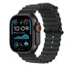 Apple Watch 49 mm musta Ocean-ranneke, mustatitaani