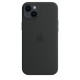 Apple iPhone 14 Plus silikonikuori MagSafella, keskiyö