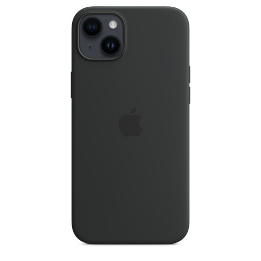Apple iPhone 14 Plus silikonikuori MagSafella, keskiyö