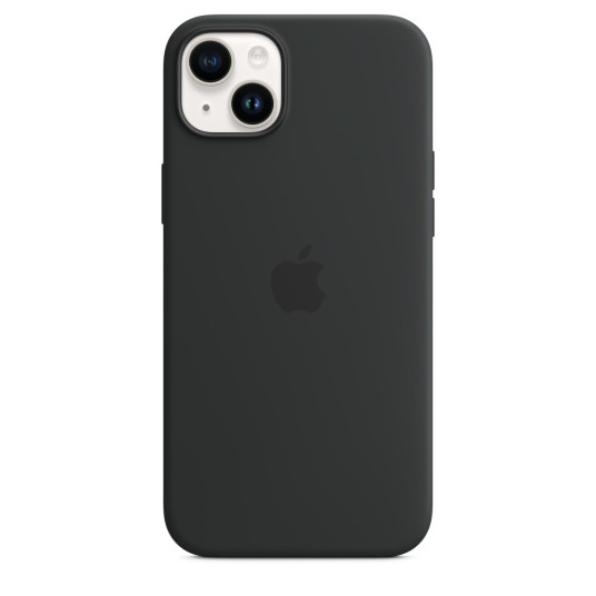 Apple iPhone 14 Plus silikonikuori MagSafella, keskiyö