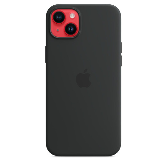 Apple iPhone 14 Plus silikonikuori MagSafella, keskiyö