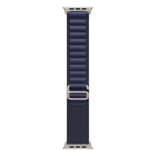 Apple Watch 49 mm laivastonsininen Alpine-ranneke, suuri, luonnontitaani