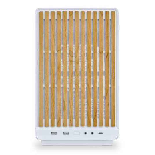 Lian Li DAN Cases A3-mATX Wood Edition PC Case, Micro-ATX - Beech, white