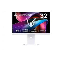 LG UltraGear 32G810SA-W - 32" | IPS | 4K UHD | 1ms (GtG) | 144Hz | AI Smart Gaming | Älykäs pelaaminen