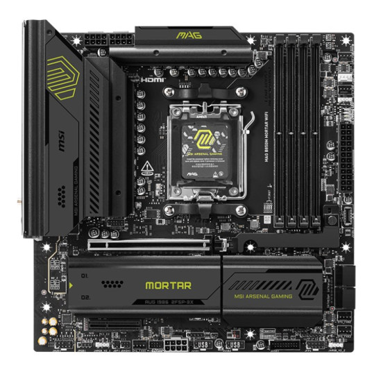 MSI MAG B850M MORTAR WIFI -emolevy AMD B850 AM5 micro ATX-korttipaikka