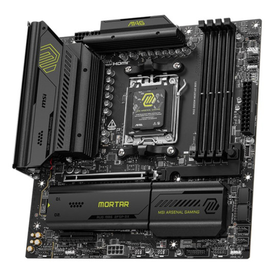 MSI MAG B850M MORTAR WIFI -emolevy AMD B850 AM5 micro ATX-korttipaikka