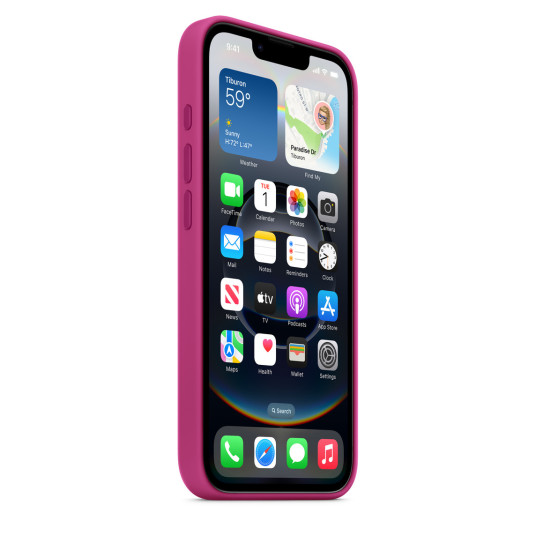 Kotelo Apple iPhone 16e Silicone Case Fuchsia