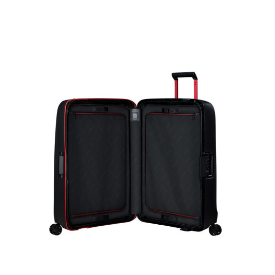 Matkalaukku Samsonite Essens Spinner 75x52x33 cm, harmaa/punainen