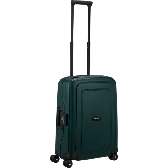 Matkalaukku Samsonite S'Cure Spinner 55x40x20 cm, tummanvihreä