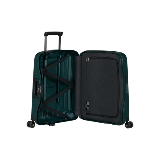 Matkalaukku Samsonite S'Cure Spinner 55x40x20 cm, tummanvihreä