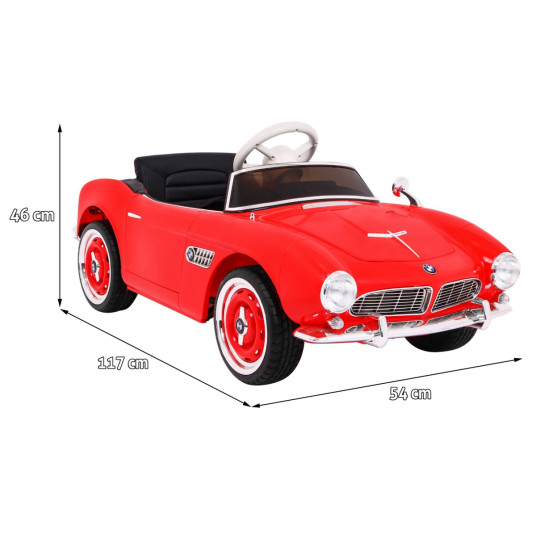Sähköauto Bmw 507 Retro, punainen