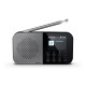 Sharp DR-P520(GY) OSAKA Pocket/Handheld Portable Digital Radio, Grey | Sharp