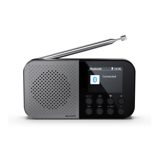 Sharp DR-P520(GY) OSAKA Pocket/Handheld Portable Digital Radio, Grey | Sharp