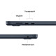 Kannettava Apple MacBook Air 15” Apple M4 10C CPU, 10C GPU/24GB/512GB SSD/Midnight/INT MC6L4ZE/A