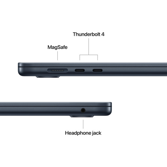 Kannettava Apple MacBook Air 15” Apple M4 10C CPU, 10C GPU/24GB/512GB SSD/Midnight/INT MC6L4ZE/A
