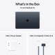 Kannettava Apple MacBook Air 15” Apple M4 10C CPU, 10C GPU/24GB/512GB SSD/Midnight/INT MC6L4ZE/A