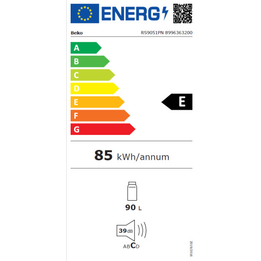Jääkaappi BEKO RS9051PN