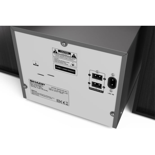 Sharp XL-B517D(BK) Hi-Fi Micro System, CD/FM/USB/Bluetooth v5.0, Aux-in, 45W, Black | Sharp | Hi-Fi Micro System | XL-B517D(BK) | Black | USB port | AUX in | Bluetooth | CD player | FM radio | Wireless connection