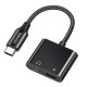 Usams AU15 USB-C - jack 3.5m DAC + USB-C PD-sovitin 60W