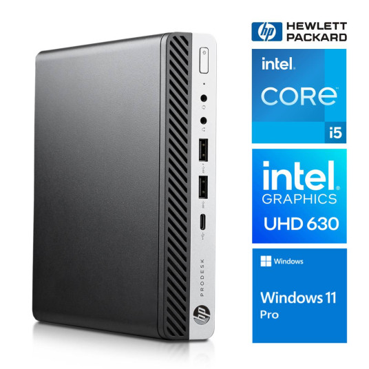 HP 600 G4 Mini i5-8400T 32GB 1TB SSD M.2 NVME WIN11Pro
