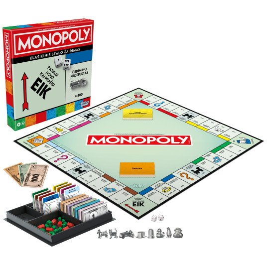 MONOPOLY Monopoli-peli, (liettuan kieli)